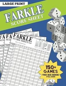 Farkle Score Sheets: Large Print Full Size Scorekeeping: 8.5 x 11 inches for Scorekeeping, Score Book
