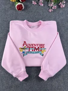 Adventure Time Hoodie/Sweatshirt – Embroidery Cartoon Crewneck Gift for Fans
