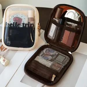 Portable Large Capacity Makeup Bag, 1 Count Multi-functional Makeup Storage Bag, Zipper Makeup Organizer Pouch, Cosmetic Storage Bag for Travel, Skincare Bag, Travel Cosmetic Bags