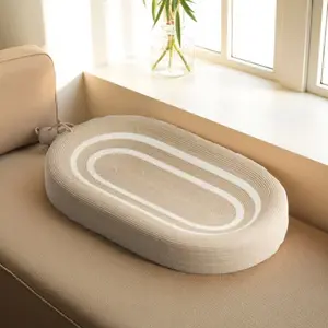 Durable Sisal Cat Scratching Board Cat Claw Board Basin Cat Litter Integrated Grinding Claws Wear resistant Non chip Non slip Oval Design Pet Comfortable Sitting Area