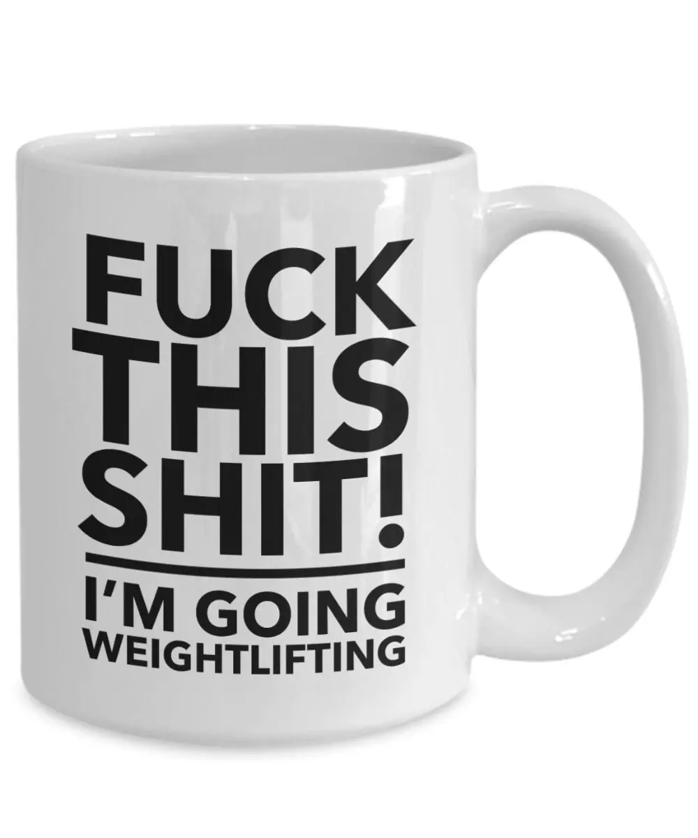 Weightlifting Mug Lifting Weights Workout Cup I'm Going Weightlifting Gift 11oz Ceramic Microwave Dishwasher Safe BPA-Free Easy Grip Handle