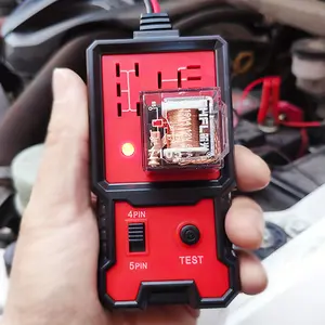 SHIELDIX Automotive Relay Tester Tool, 12V/24V Car Relay Tester & Diagnostic Tool, Quick Relay Fault Detection for 4-Pin & 5-Pin Relays, Automotive Test & Measurement Tool