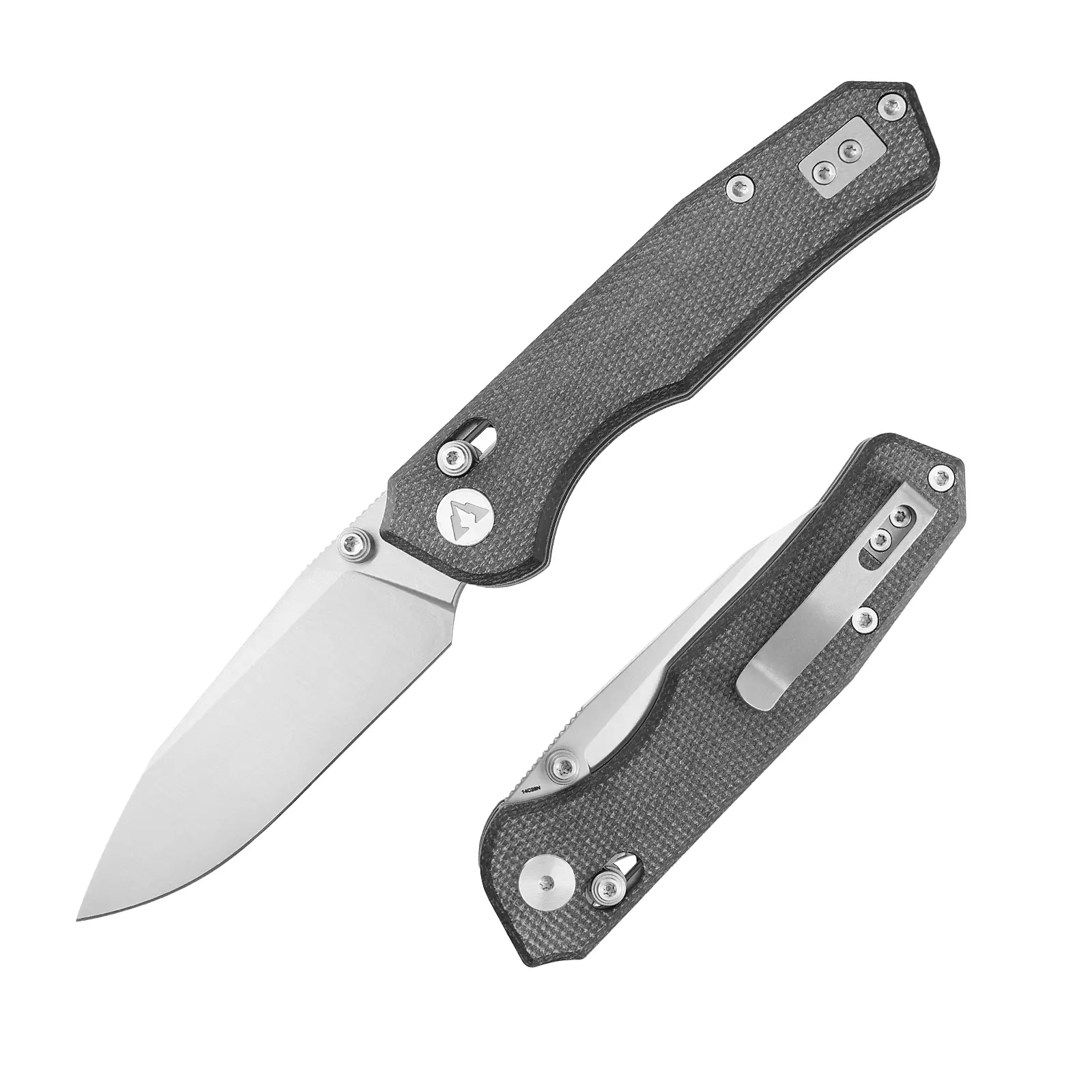CMBMADEKNIVES Explorer CMB-18C Folding Knife 14C28N Steel Micarta Handle EDC Outdoor Camping Pocket Knife