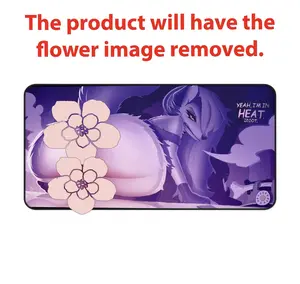 Yeah Im In Heat Loona Helluva Boss Mouse Pad – Anime Wolf Girl Gaming Desk Mat, Non-Slip Rubber Base
