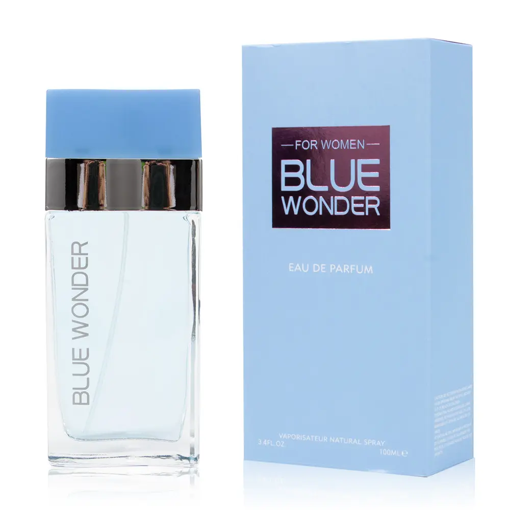 Blue Wonder Women's Eau De Parfum Spray 3.4fl Oz Long Lasting Perfume with Sicilian Lemon & Bluebeland Cedar Perfect for Dating Daily Life Parties Gift Giving Regular Edition