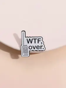 Funny Walkie Talkie Design Brooch, Durable Metal Pins, Cute Letter Design Brooch, Fashion Accessories for Men & Women, Trendy All-match & Exquisite Brooch for Birthday Gift, Gifts for Wife, Clip