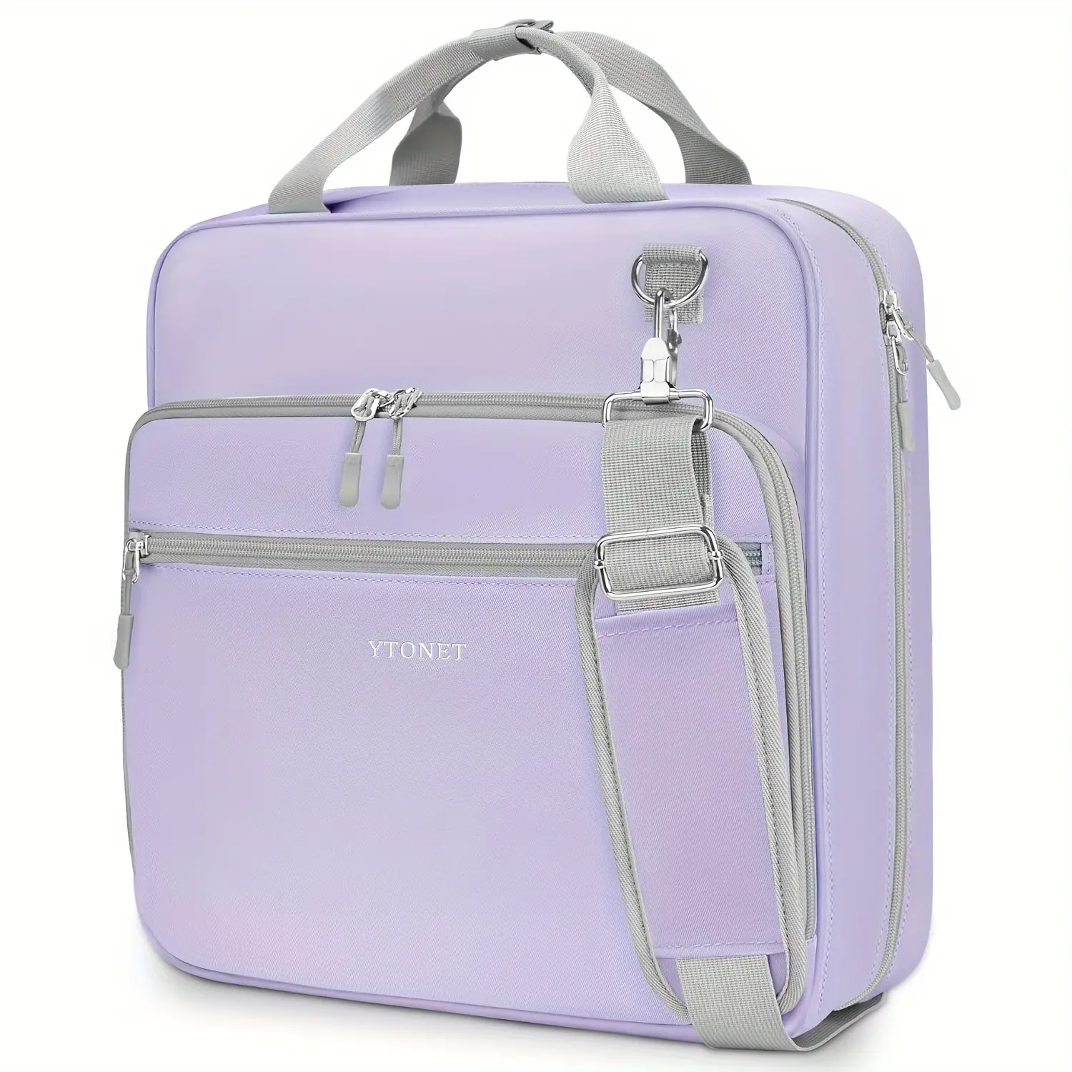 New Zipper Binder With Shoulder Strap 3 Inch 3 Ring Binder With Zipper 600 Sheets Large Capacity Waterproof School Binder Organizer For Students Fit 15 6 Inch Laptop Purple - Sports & Outdoors Office folders