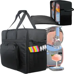 Travel Carrying Case for Slushie Machine, Portable Storage Bag with Padded Handles and Straps, Waterproof Dust Cover for Outdoor Parties, Camping, and Kitchen Organization