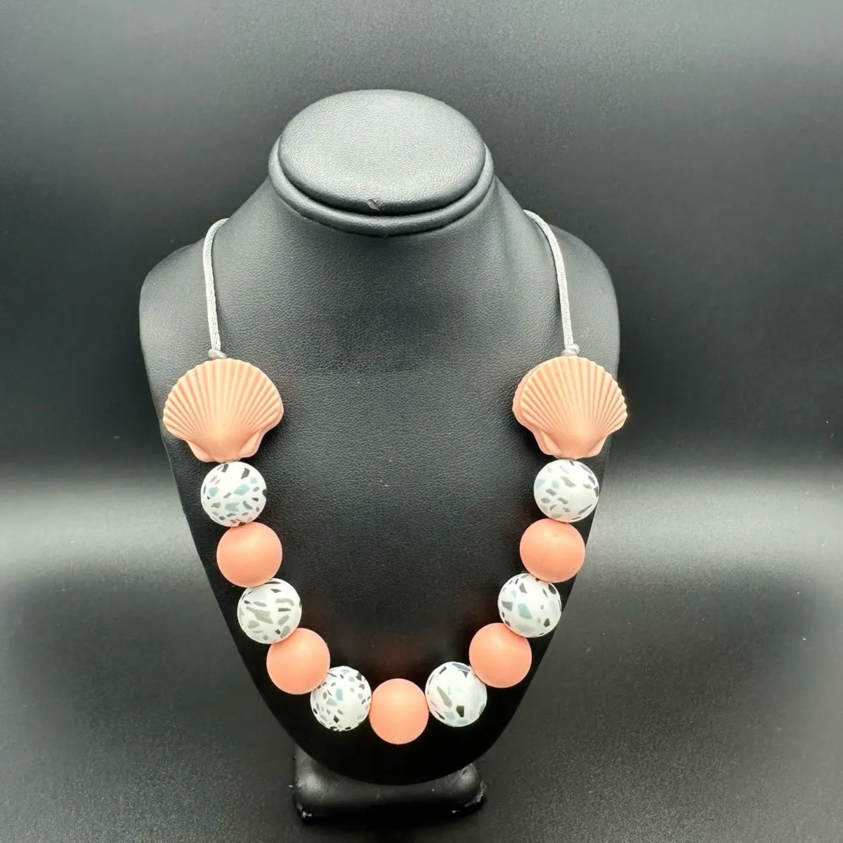 Peach shell necklace
