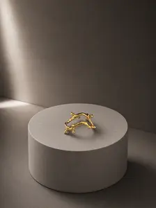 Golden Twig Open Ring