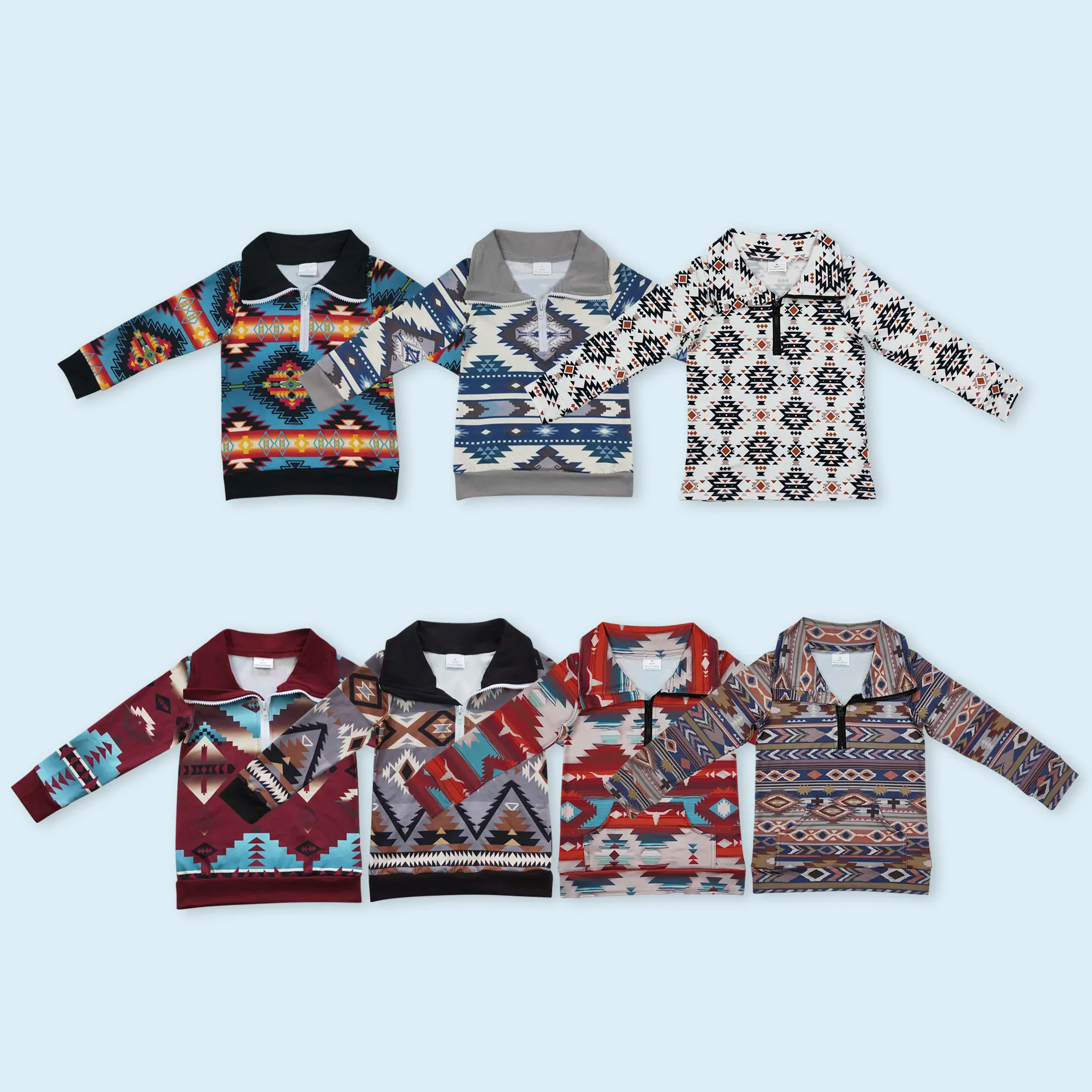 Western cowboy kids long sleeve pullover Western cowboy kids long sleeve pullover