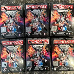 2023 NBA Monopoly Prizm 6 Box Break