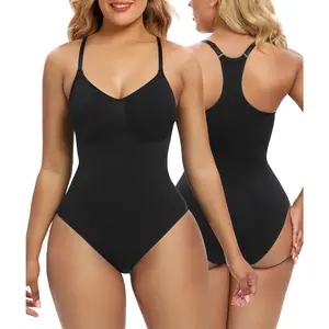 Bodysuit for Women Tummy Control Shapewear Racerback Seamless Sculpting Body Shaper Tank Top