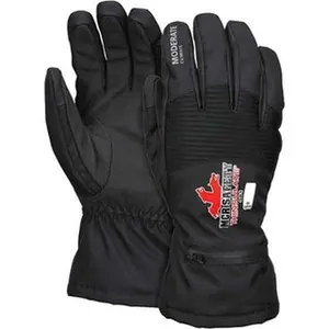 MCR Safety 981XL XL Synthetic Blend Cold Weather Work Gloves, Uncoated, Slip-On Cuff, Full-Fingered, Black Work Safety Gloves