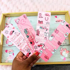 Cowboy Romance Annotation Kit | Pink Western Bookmarks, Tabs & Stickers | Romance Reader Gift