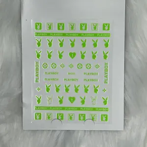 Logo Sticker for nails art design - Md006 - Green