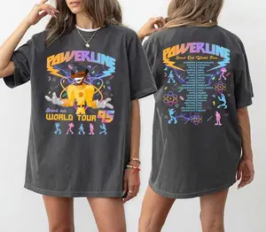 Comfort Colors Powerline Stand Out World Tour 95 Shirt, Vintage A G00fy Movie Powerline Shirt, Matching Family Shirt, Magic Kingdom