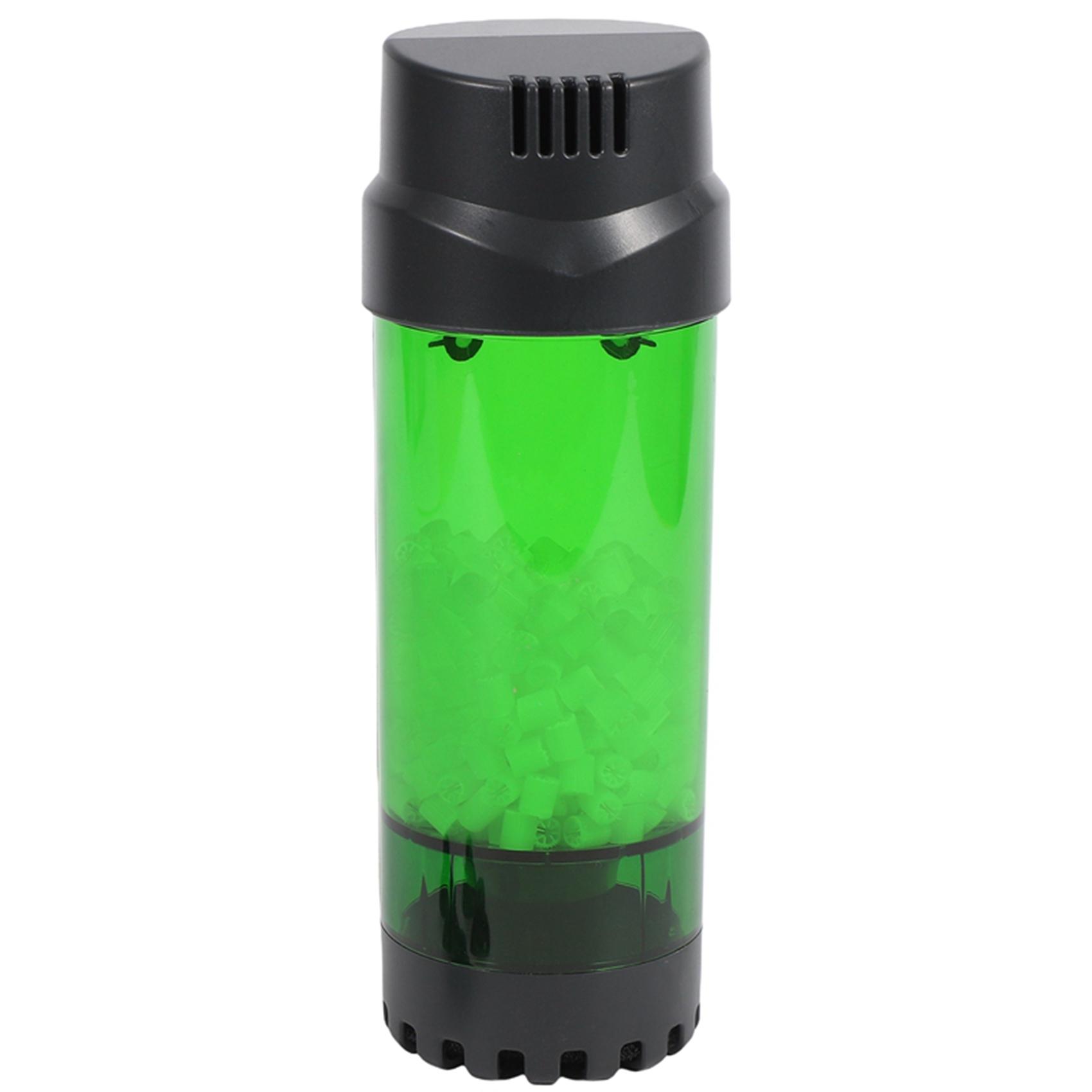 Aquarium Fish Tank Fluidized Moving Bed Filter Bubble Bio Media Filter with Air Stone and Sponge Filter LH-600