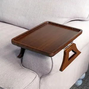 Sofa Armrest Table, Portable Folding Sofa Armrest Table, Sofa Armrest Tray, TV Table, Small Side Table, Home Organizer for Living RoomAB10TitanFix
