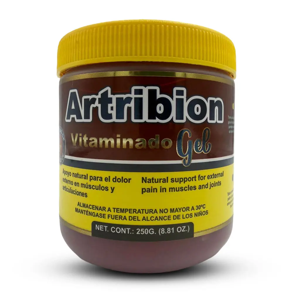 Hierbasmex Herbal Gel Desinflamatorio Artribion 250g Natural Arnica Gel for Muscle support & Hydration