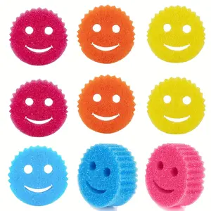 4/ 8 Pcs, Dishwashing Sponge Set, Various Color Packaging (Non-Scratch Multi-Purpose Dishwashing Sponge Made of Polymer Foam - Stain And Odor Resistant Kitchen Sponge for Cleaning.