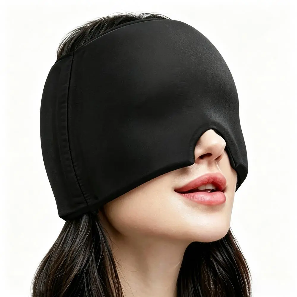 Gel Ice Migraine Relief Cap - Hot & Cold Therapy Head Wrap, Eye Mask for Sinus Relief, Tension & Stress (Beauty & Personal Care Sleep Mask for Puffy Eyes)