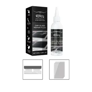 Rayhong Automotive Glass Repair Adhesive (50ml) Glass Nano Repair Liquid Rapid Repair Adhesive For Cracked Glass