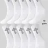 10 pairs of unisex mid-calf socks Casual Crew Socks suitable for all seasons, breathable, sweat-absorbent, odor-resistant, skin-friendly, comfortable, and durable, ideal for daily leisure, Everyday, Casual, work, sports, vacations, the couple's set