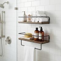 Walnut-2 Shelves-15.7"