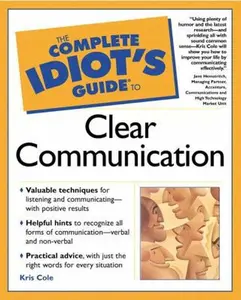 USED Book - The Complete Idiot's Guide to Clear Communication by Kris Cole (Paperback) - english