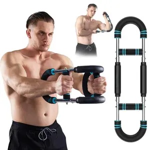 HSXCCI Arm Trainer Chest Workout for Men Portable Spring Resistance Equipment with Adjustable Shoulder Straps for Home Gym Strength Training Detachable Design Easy Storage Transport