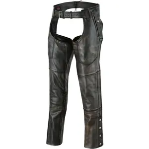 Unisex Four Pockets Insulated Chaps with Stretchable Inner Thigh