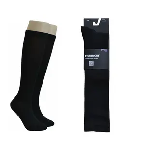 6 Pair Kneehigh Black General Use Compression Socks