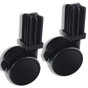 Caster Wheel Gas Grills/Stem Style Locking Swivel Caster 6414 306414 for Weber, Genesis, Summit, Silver, Spirit Gas Grills, Includes Caster Insert (2 5/16" in Diameter) (2)