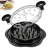 Chicken Shredder Tool Twist, Visible Chicken Breast Grinder Machine for Ground Food, Meat & Vegetables (Elegant Black) Slicer Kitchen, Multifunctional Kitchen Tool, Meat Shredders, Kitchen Utensils, Cool Kitchen Gadgets, Grinding