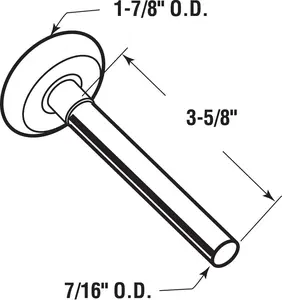 Prime-Line GD 52140 Door Roller, Standard Shaft, Nylon Ball Bearing (2 Pack)