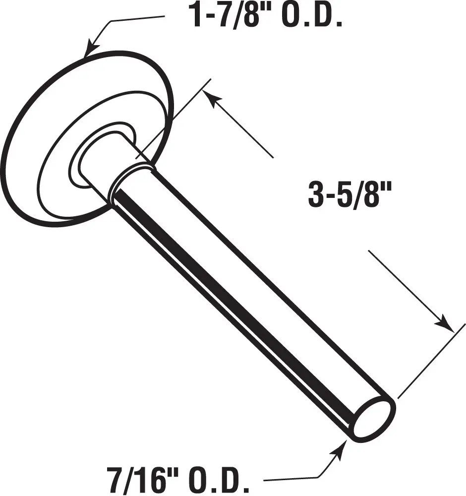 Prime-Line GD 52140 Door Roller, Standard Shaft, Nylon Ball Bearing (2 Pack)