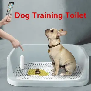 Dog Toilet Training Tray, Small Puppy Urine Pad Holder, Home Anti-Slip Pet Toilet Trainer, Fits Various Sizes, Easy Clean, Non-Slip Base
