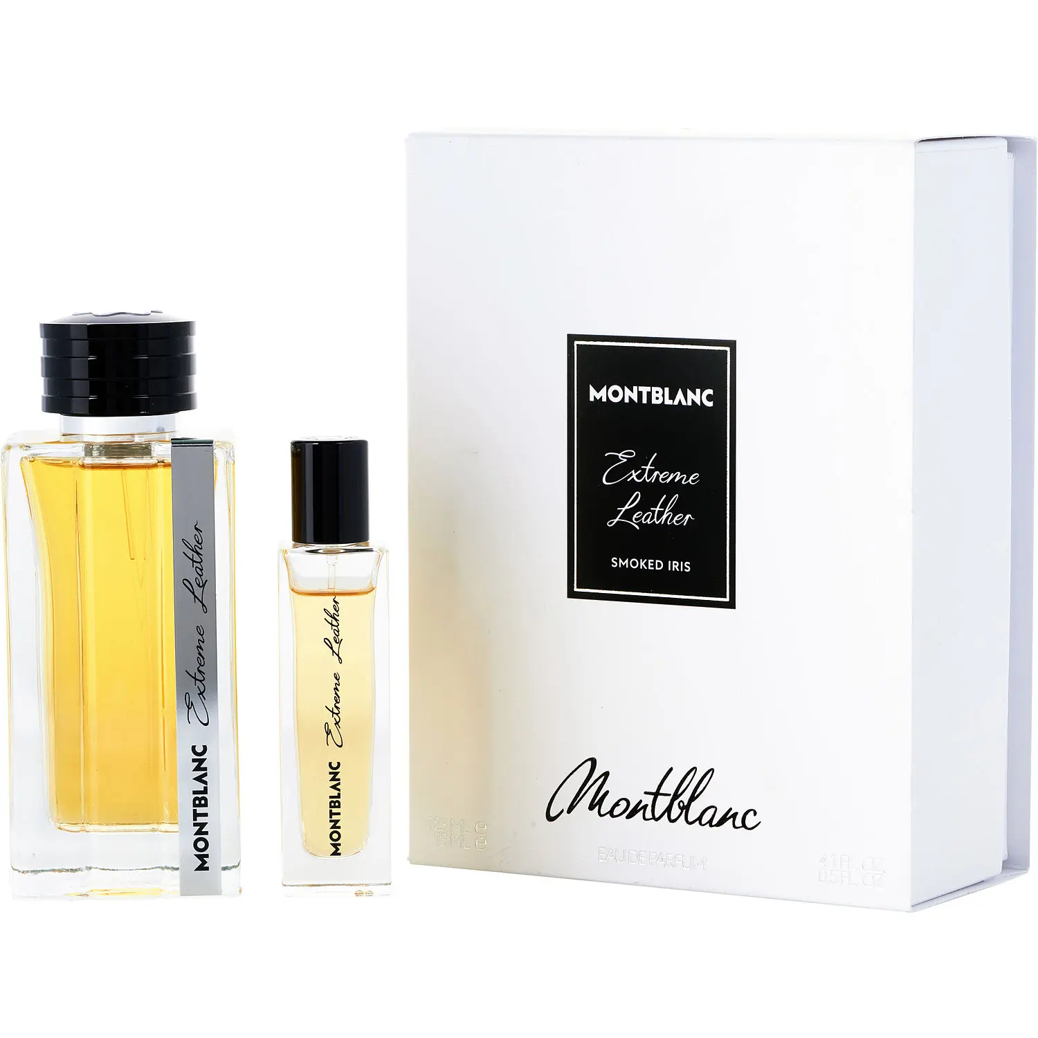Mont Blanc Extreme Leather Set-Eau De Parfum Spray 4.1 Oz & Eau De Parfum Spray 0.5 Oz For Men
