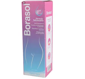 JEANNETTE Borasol Liquid Antiseptic Refreshing Femenine Wash 4 FL.Oz.(120ml)