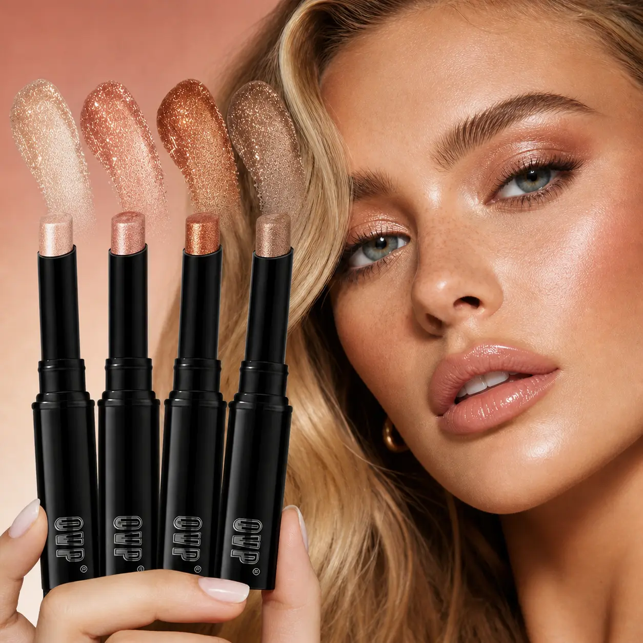 Hydrating Glow Eyeshadow Crayon, Creamy Natural Pearl Finish Glam Pack Glitter, Long-Lasting Makeup Products with Easy Twist Out Application, Youth, Shimmery Eyeshadow, Bling Effect, Glitter Glow, Brightening, Creamy Pearl, Multi-Pack