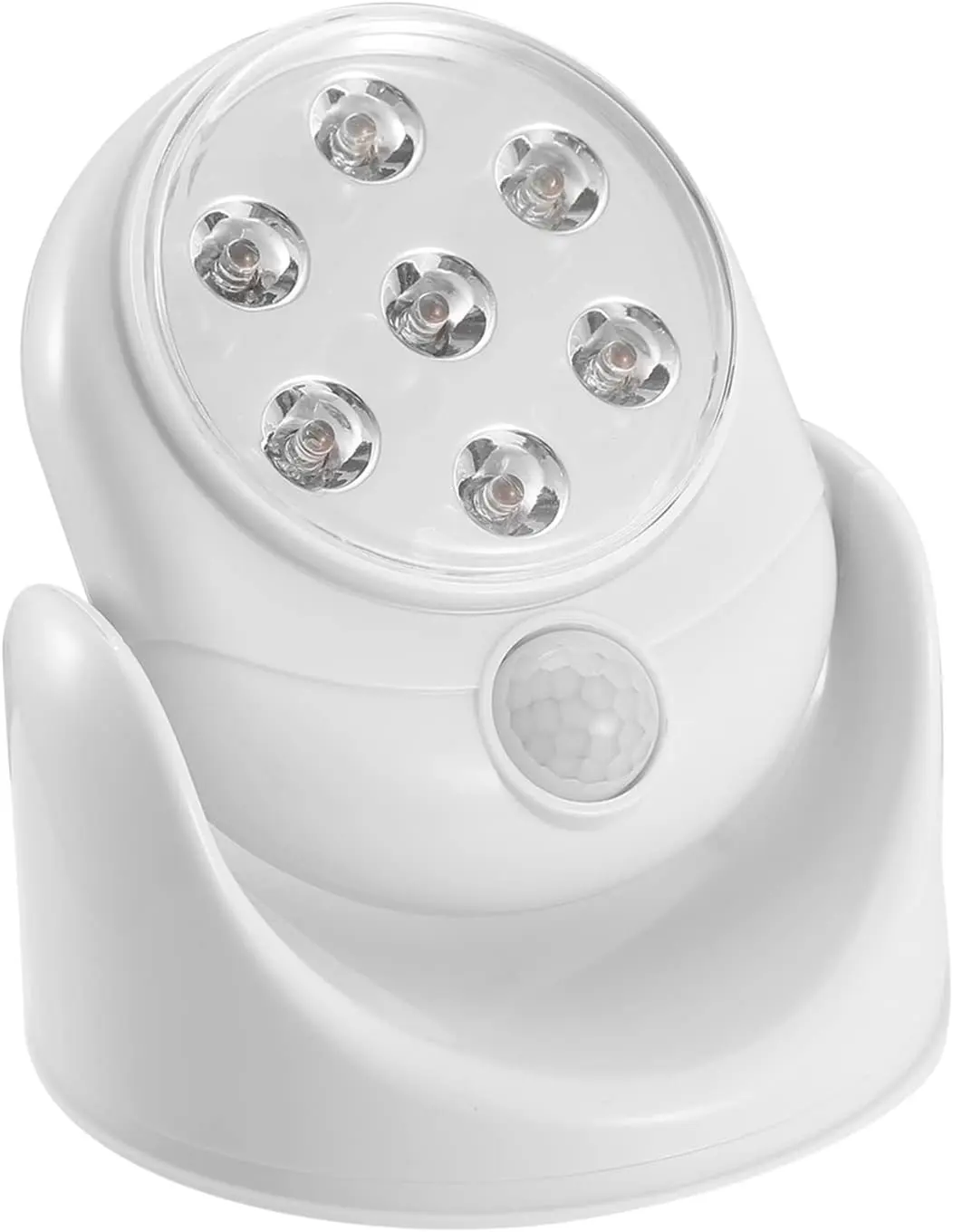Super Bright 7-LED Motion Activated Light – Wireless 360° PIR Sensor, Battery Powered for Home, Garage & Patio