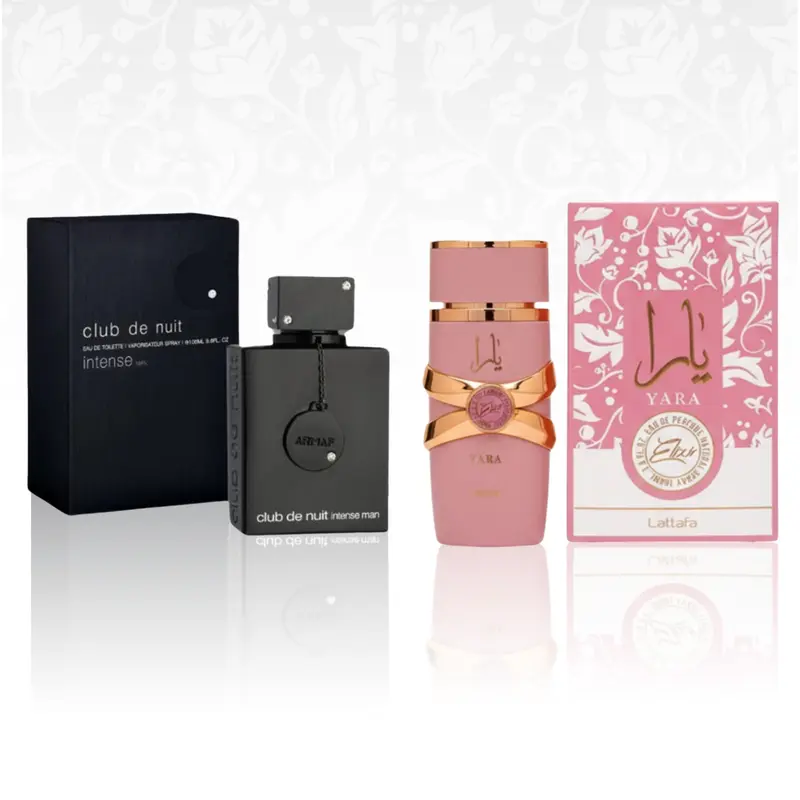 Lattafa YARA Elixir & Armaf Black & Pink Perfumes Set 3.4 oz Eau De Parfum Spray for Any Occasion Multipurpose 3.4 oz Spray Even Distribution suger Magnetic nozzle