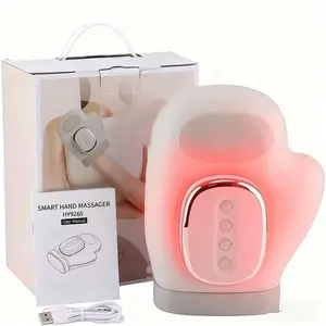 3D Heated Air Compression Hand Massager with Heat Therapy, Auto Pressure Relief for Muscle Pain, Portable Glove Design for Office Workers, Gamers