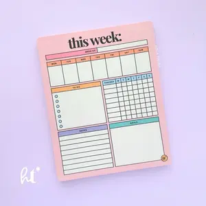 This Week Planner - Weekly Notepad with Task & To-Do List, Notes Section, Goal Tracker, 50 Pages, 9.75x7.75 Inches, 28lb Paper for Professionals & Students, Ideal for Organizing Tasks and Goals