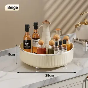 Rotating Cosmetic Organizer Light Luxury Perfume Skincare Organizer Transparent Makeup Storage Tray For Jewelry Aromatherapy