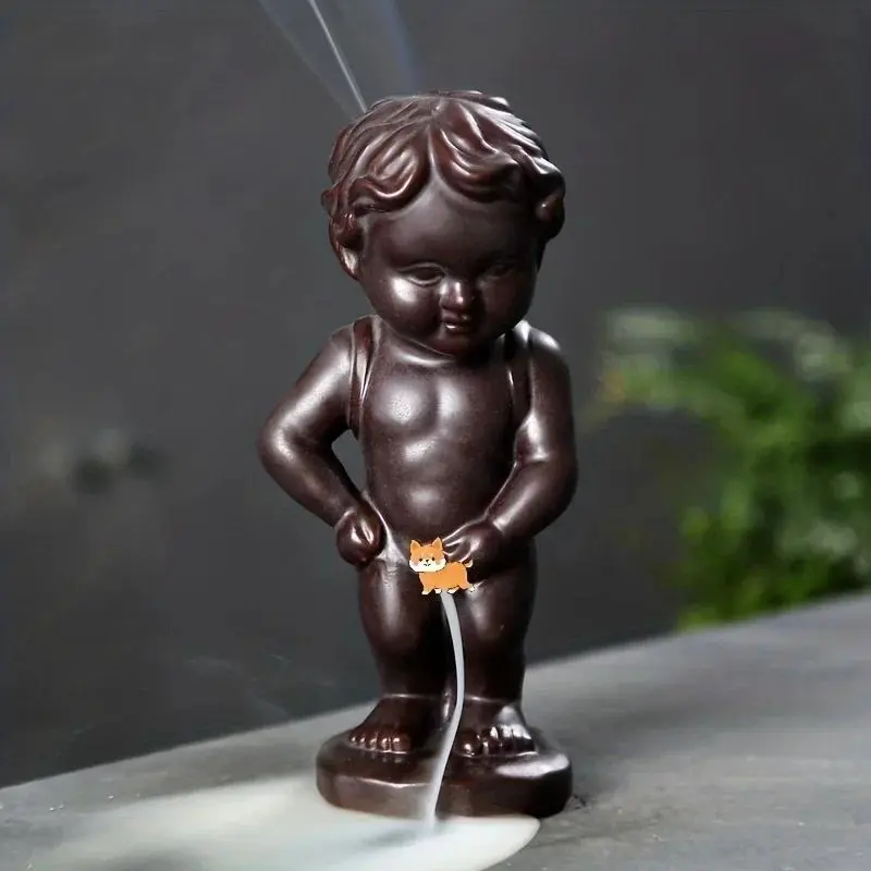 1pc, Waterfall Backflow Incense Burner for Home Decor Statue Figurine Ornaments, Incense Holder Birthday Gifts (Without Incense)