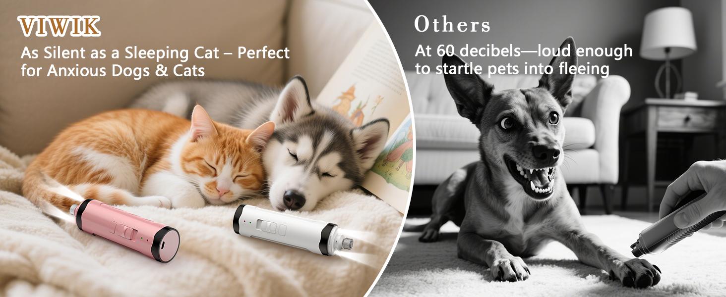 Cordless Dog Nail Clipper Professional Low Noise Electric Cat Nail Grinder/ Dog Nail Trimmer With LED Light And 2 Grinding Settings Paw Trimmer High-Quality Dog Grooming Tool A Cat Grooming Tool That Works For 300 Minutes On A Full Charge Cordless Dog Nail Clipper Professional Low Noise Electric Cat Nail Grinder/ Dog Nail Trimmer With LED Light And 2 Grinding Settings Paw Trimmer High-Quality Dog Grooming Tool A Cat Grooming Tool That Works For 300 Minutes On A Full Charge