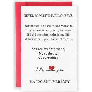 Unique Anniversary Cards for Men Women, Wedding Aday Gifts for Couple Wife Husband, Valentine's Day Gifts for Boyfriend Girlfriend Her Him