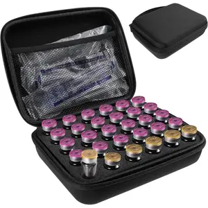 Insulin Vials Fridge Holder 30 Slots Peptide Fridge Storage Carrying Case with Mesh Bag Insulin Vial Organizer Protector Bags Fits Standard 10ml U-100 Vials